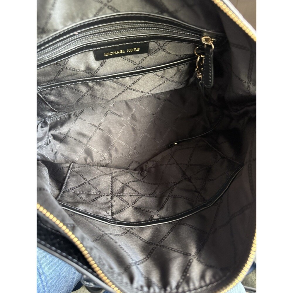 Michael Kors Elson Python Embossed Convertible Satchel Top Handle Crossbody - Picture 15 of 16